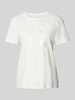 Tom Tailor T-Shirt mit Allover-Print Offwhite