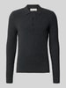 Casual Friday Strickpullover mit Polokragen Modell 'GAHN' Mittelgrau Melange