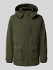 bugatti Regular Fit Jacke mit Pattentaschen Oliv