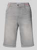 Angels Regular Fit Bermudas mit elastischem Bund Modell 'SPORTY' Hellgrau