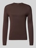 ONLY & SONS Regular Fit Pullover aus Viskose-Mix Modell 'WYLER' ' Schoko