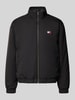 Tommy Jeans Relaxed Fit Bomberjacke mit Stehkragen Black