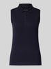 Christian Berg Woman Tanktop met polokraag Donkerblauw