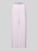 Polo Ralph Lauren Straight Leg Pyjama-Hose mit elastischem Label-Bund Rosa
