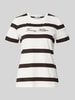 Tommy Hilfiger Regular Fit T-Shirt aus reiner Baumwolle Dunkelbraun
