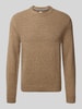 Brax Gebreide pullover met ribboorden, model 'Rick' Kit