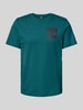 The North Face T-Shirt mit geripptem Rundhalsausschnitt Gruen