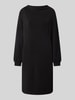 s.Oliver BLACK LABEL Loose Fit Sweat-Kleid mit gelegtem Kragen Black