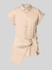 Milano Italy Regular fit overhemdblouse met knoopdetail Beige