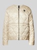 Blauer Usa Steppjacke mit Label-Badge Modell 'TAFT' Beige