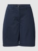 Tommy Hilfiger Korte chino met labelstitching Marineblauw