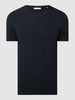 Casual Friday T-shirt o kroju slim fit z dodatkiem streczu model ‘David’ Granatowy