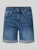 Liu Jo White Regular Fit Jeansshorts im 5-Pocket-Design Dunkelblau