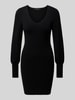 Vero Moda Slim Fit Strickkleid mit Ballonärmel Modell 'HOLLYKARISPUFF' Black