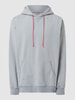 Progetto7 Hoodie im Destroyed-Look Hellgrau