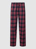 Christian Berg Men Pyjama-Hose mit Allover-Muster Rot