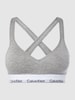 Calvin Klein Underwear Bralette met logo in band Lichtgrijs gemêleerd