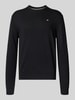 Napapijri Regular Fit Longsleeve mit Logo-Stitching Modell 'Droz' Black