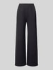 Liu Jo Sport Wide fit broek van viscosemix met elastische band Black