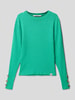 Garcia Gebreide pullover van viscosemix met ronde hals Groen