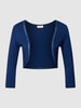 V.M. Bolero in offenem Design Blau
