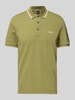 BOSS Regular Fit Poloshirt mit Label-Print Modell 'Parlay' Gruen