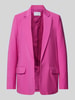 Jake*s Collection Blazer in unifarbenem Design mit Pattentaschen Pink