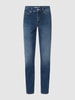 MAC Feminine fit jeans met stretch, model 'Melanie' Blauw