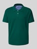 Fynch-Hatton Regular fit poloshirt met logostitching Donkergroen