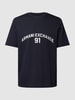 ARMANI EXCHANGE T-shirt z nadrukiem z logo Ciemnoniebieski