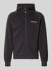 Jack & Jones Regular Fit Sweatjacke mit Logo-Print Modell 'Thatcher' Black