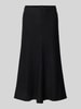 Christian Berg Woman Midirock aus Viskose-Woll-Mix Black