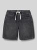 Mango Regular Fit Jeansshorts im 5-Pocket-Design Black