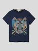 s.Oliver RED LABEL T-shirt met ronde hals Marineblauw