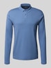 Christian Berg Men Regular Fit Poloshirt mit Knopfleiste Jeansblau
