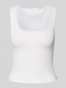 Review Tanktop mit U-Ausschnitt Weiss