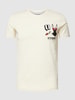 Iceberg T-Shirt mit Logo-Stitching Offwhite