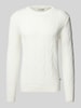 Tom Tailor Strickpullover mit Rundhalsausschnitt Offwhite