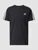 ADIDAS SPORTSWEAR T-shirt met labelstitching Zwart