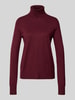 s.Oliver RED LABEL Regular Fit Rollkragenpullover aus Viskose-Mix Bordeaux