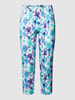 STEHMANN Broek met all-over motief, model 'LOLI' Blauw