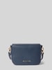 VALENTINO BAGS Handtas met labelapplicatie, model 'BRIXTON' Marineblauw