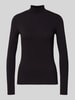 Weekend Max Mara Regular Fit Langarmshirt aus Viskose-Mix Modell 'MULTIF' Black