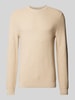 MCNEAL Strickpullover mit Strukturmuster Beige Melange