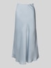 Drykorn Midirok van satijn met elastische band, model 'URA' Lichtblauw