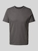 MCNEAL T-Shirt mit geripptem Rundhalsausschnitt Dunkelgrau