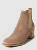 Tamaris Chelsea boots met blokhak Taupe