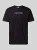 CK Calvin Klein T-Shirt mit Logo-Print Black