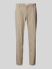 Roy Robson Slim Fit Chino mit Bundfalten Beige