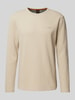 BOSS Orange Longsleeve mit Label-Stitching Modell 'Tempesto' Sand